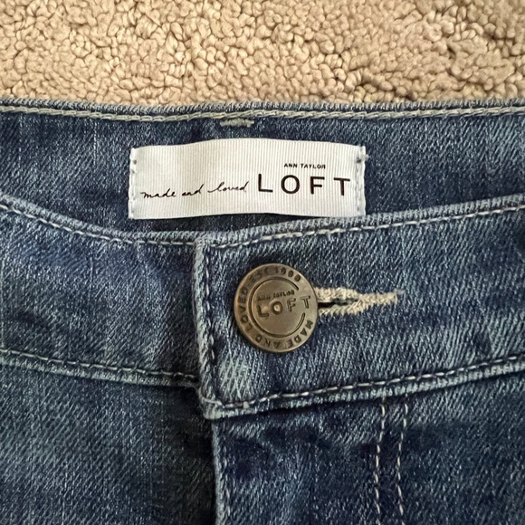 LOFT Denim Shorts Roll Cuff - Picture 2 of 7